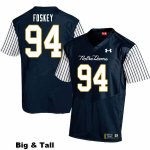 Notre Dame Fighting Irish Men's Isaiah Foskey #94 Navy Under Armour Alternate Authentic Stitched Big & Tall College NCAA Football Jersey KMK7899BH